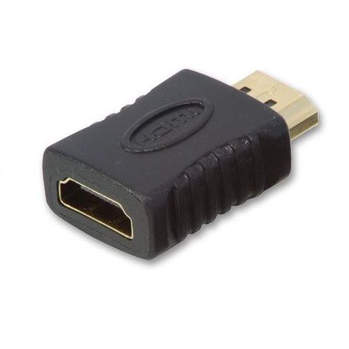 Adaptador hdmi hembra a hdmi macho  Negro