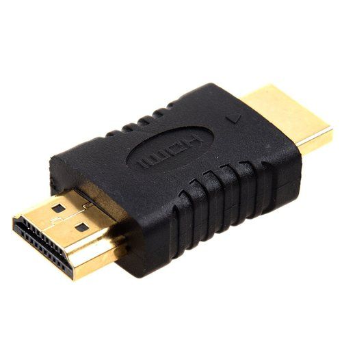 Adaptador hdmi tipo A macho macho Negro
