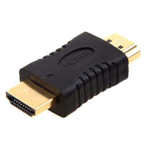 Adaptador hdmi tipo A macho-macho  Negro