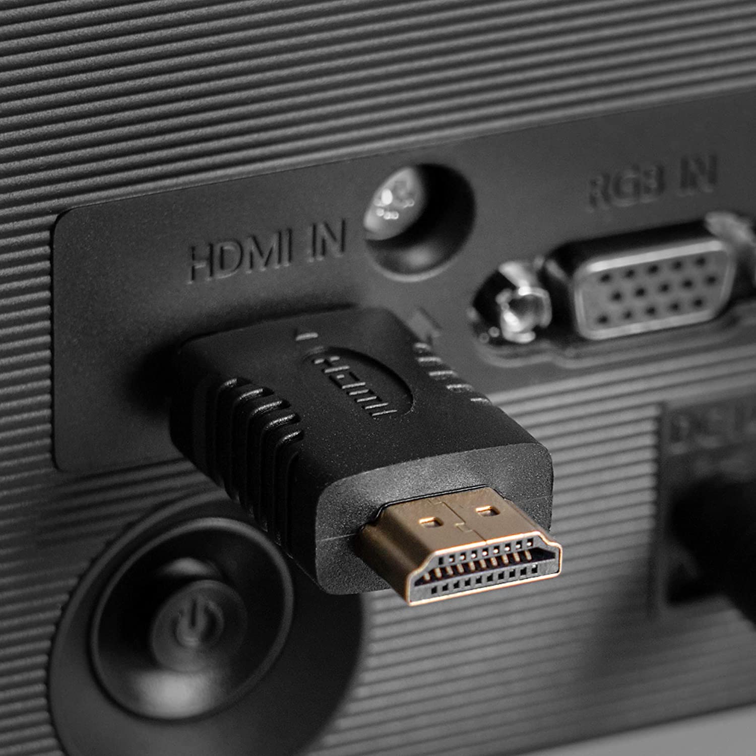 Adaptador hdmi tipo A macho-macho  Negro