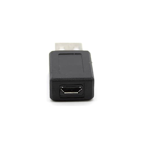 CABLEPELADO Adaptador Micro USB Tipo B Hembra a USB Tipo A Hembra Negro 