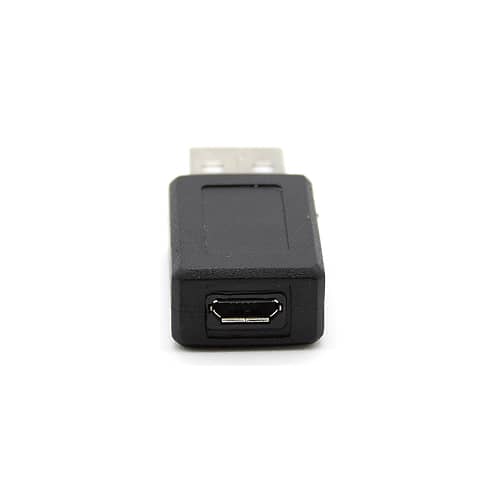 Adaptador micro usb tipo B hembra a USB tipo A macho  Negro