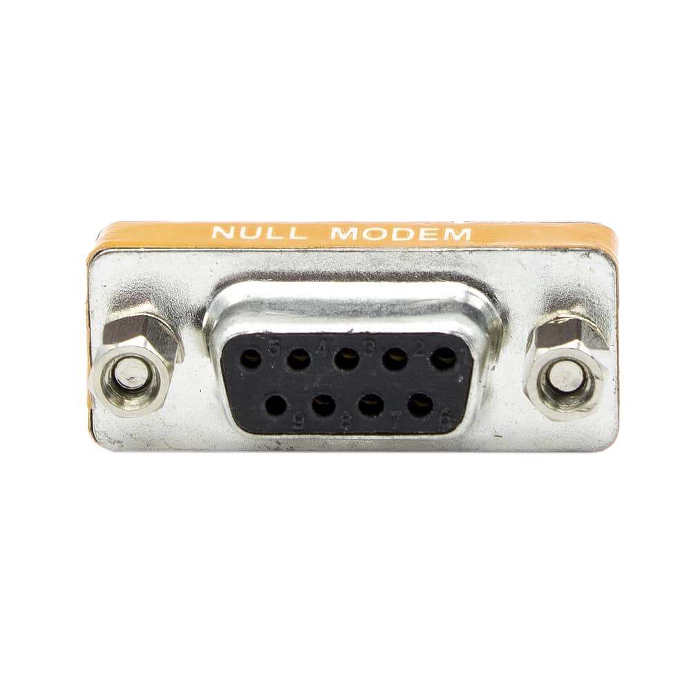 Adaptador Null-Modem DB9 hembra-hembra  Gris