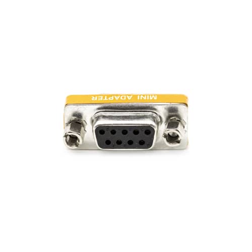 Adaptador Null-Modem DB9 macho-hembra  Gris