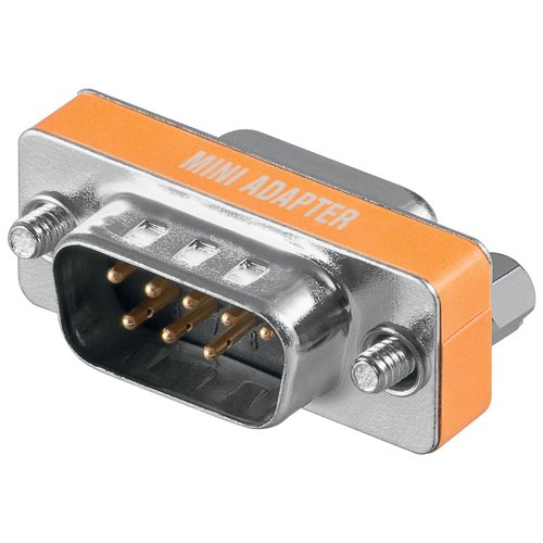 Adaptador Null-Modem DB9 macho-macho  Gris