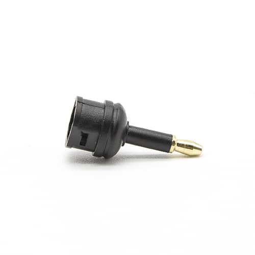 Adaptador Optical 3.5mm /M - TosLink /H  Negro