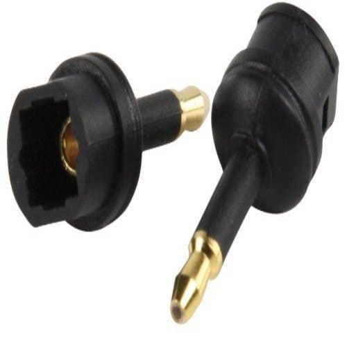 Adaptador Optical 3.5mm /M - TosLink /H  Negro