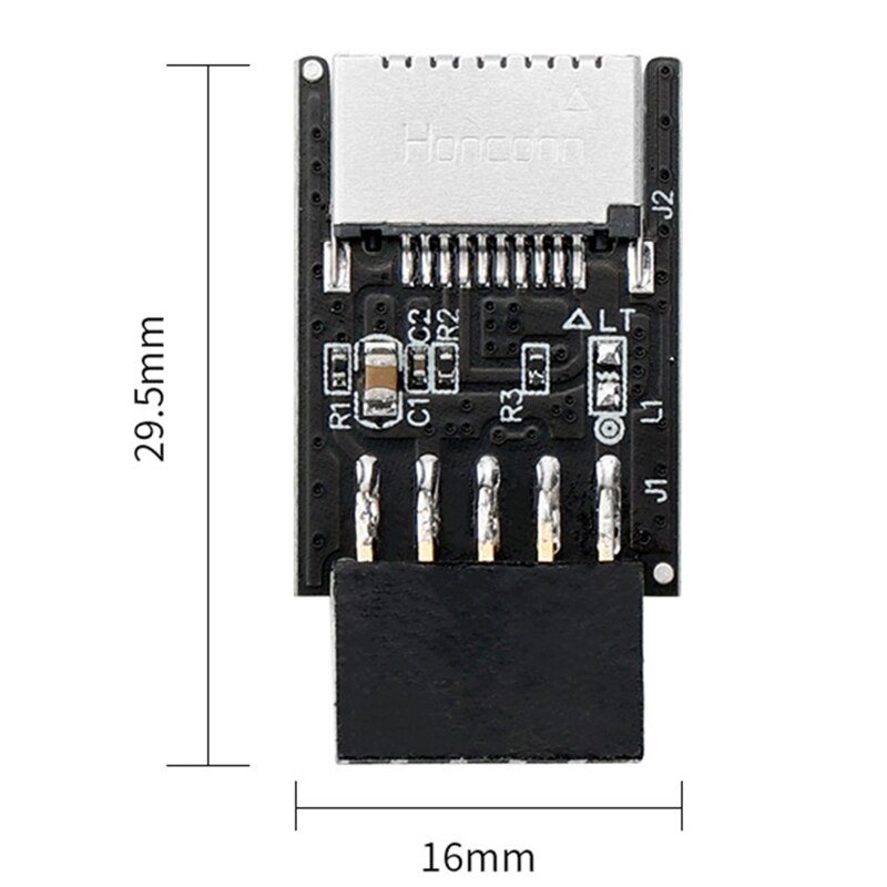 Adaptador Panel frontal USB 2.0 9 pines a USB Type E 3.2