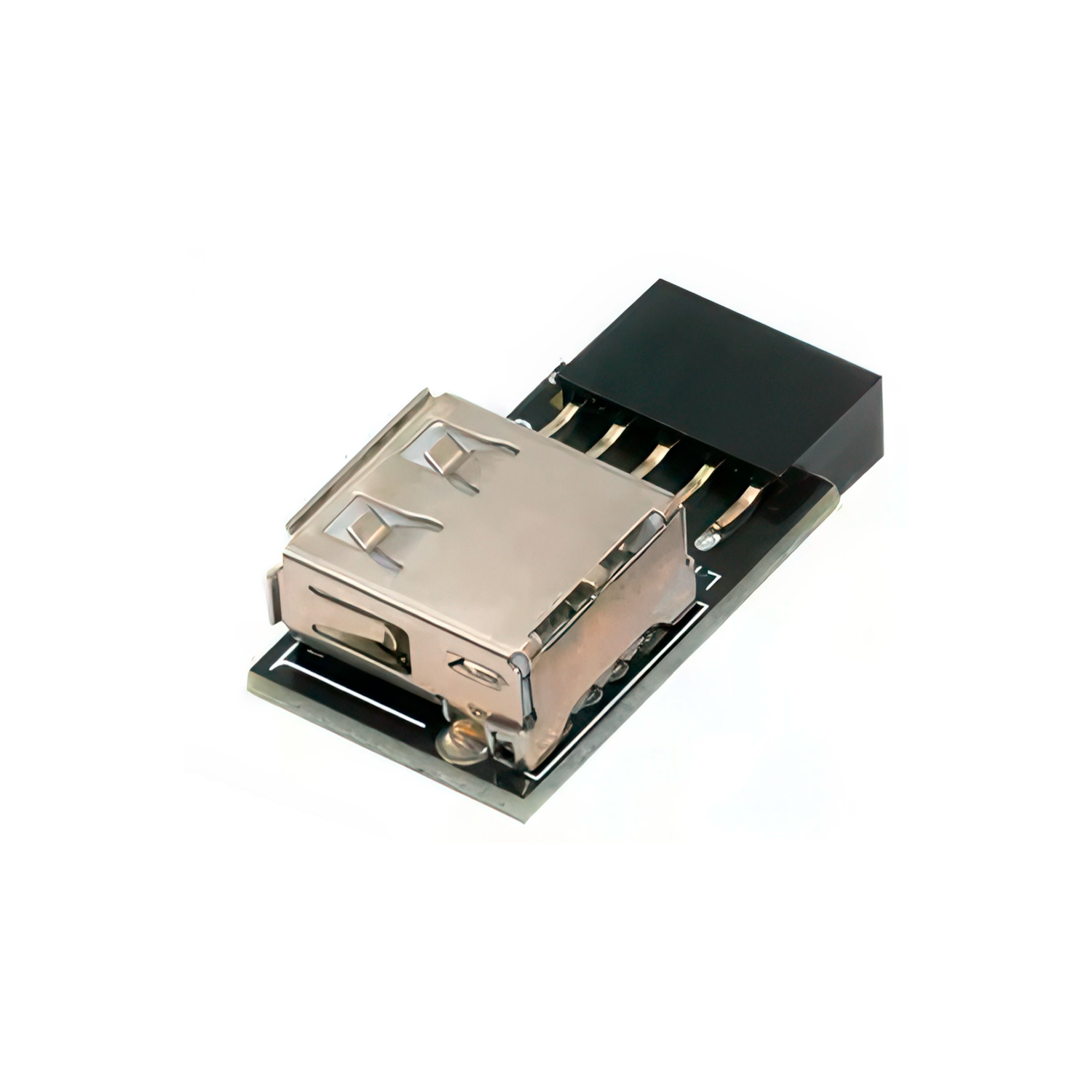 Adaptador panel frontal USB 2.0 hembra a 9 pines hembra derecha
