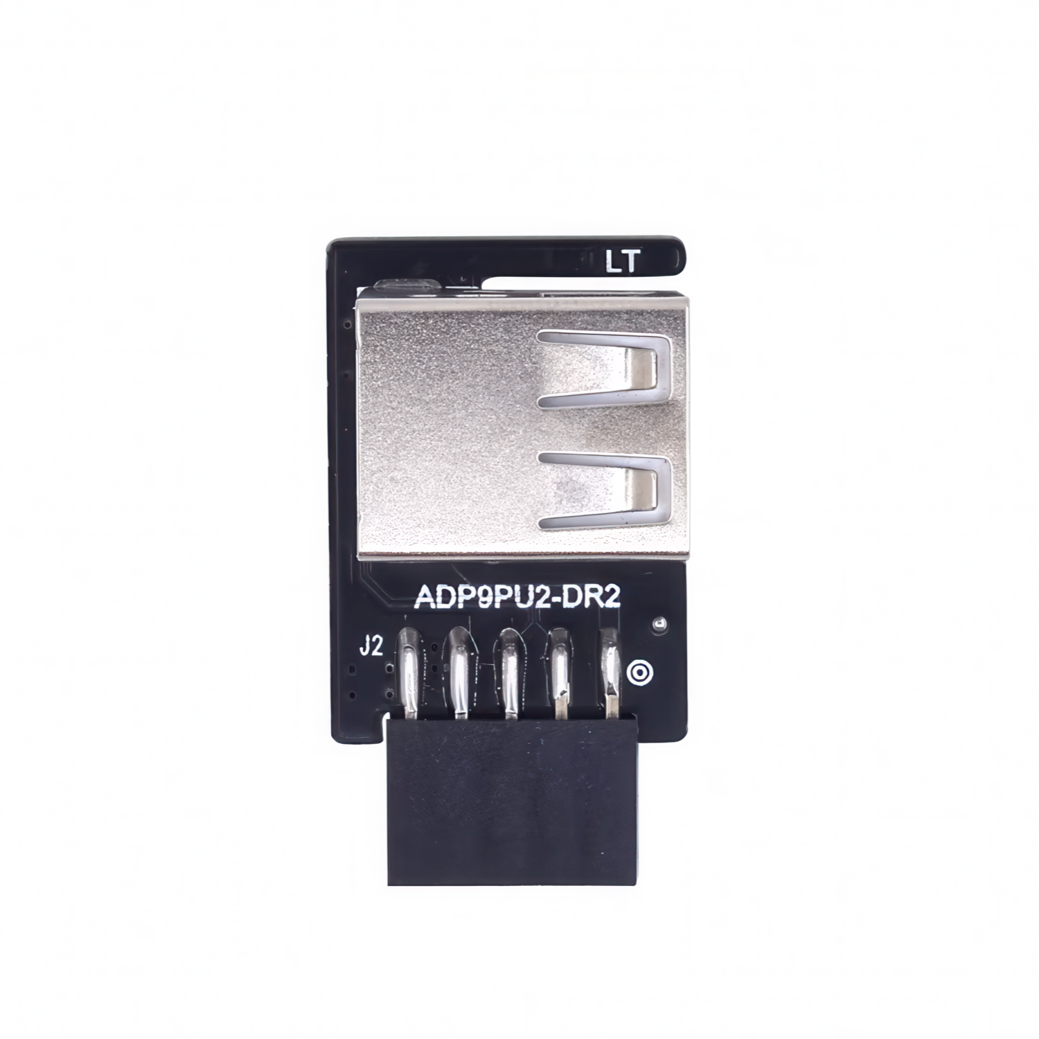 Adaptador panel frontal USB 2.0 hembra a 9 pines hembra doble derecha