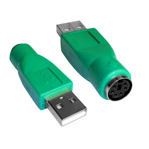 Adaptador PS2 a USB M/H  Verde