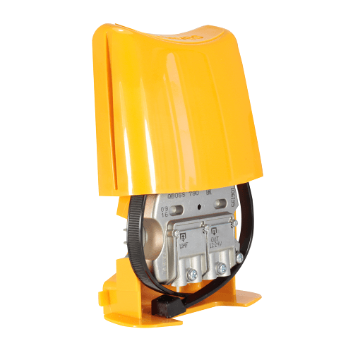 Adaptador Q-BOSS 790 C21-60 G15dB para antenas TDT  Amarillo