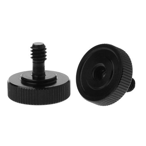 Adaptador rosca 1/4 a hembra para tripode Negro