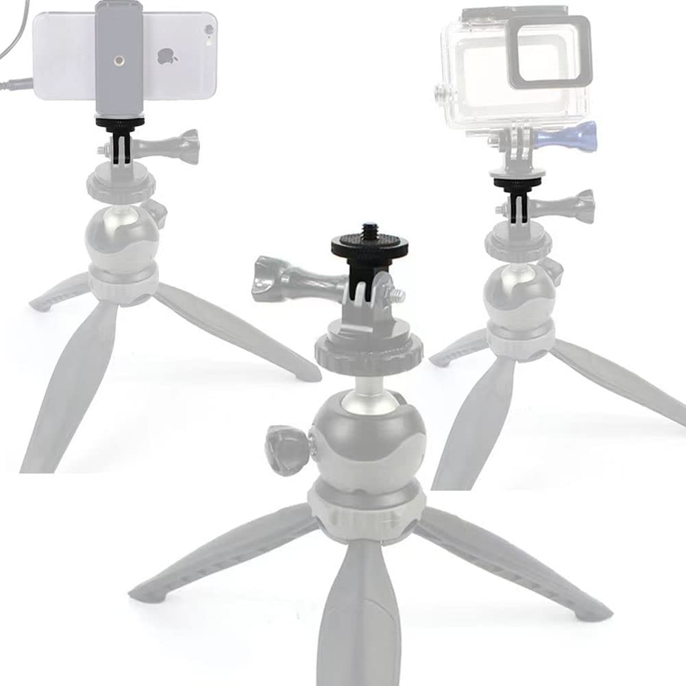 Adaptador rosca 1/4 para Monopod GoPro  Negro