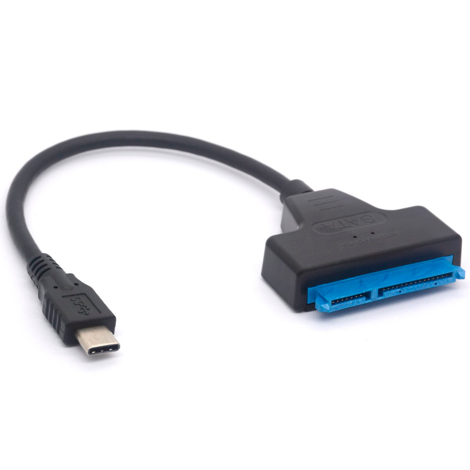 Adaptador SATA a USB-C 3.0 Discos 2.5/3.5 0.20 M Negro