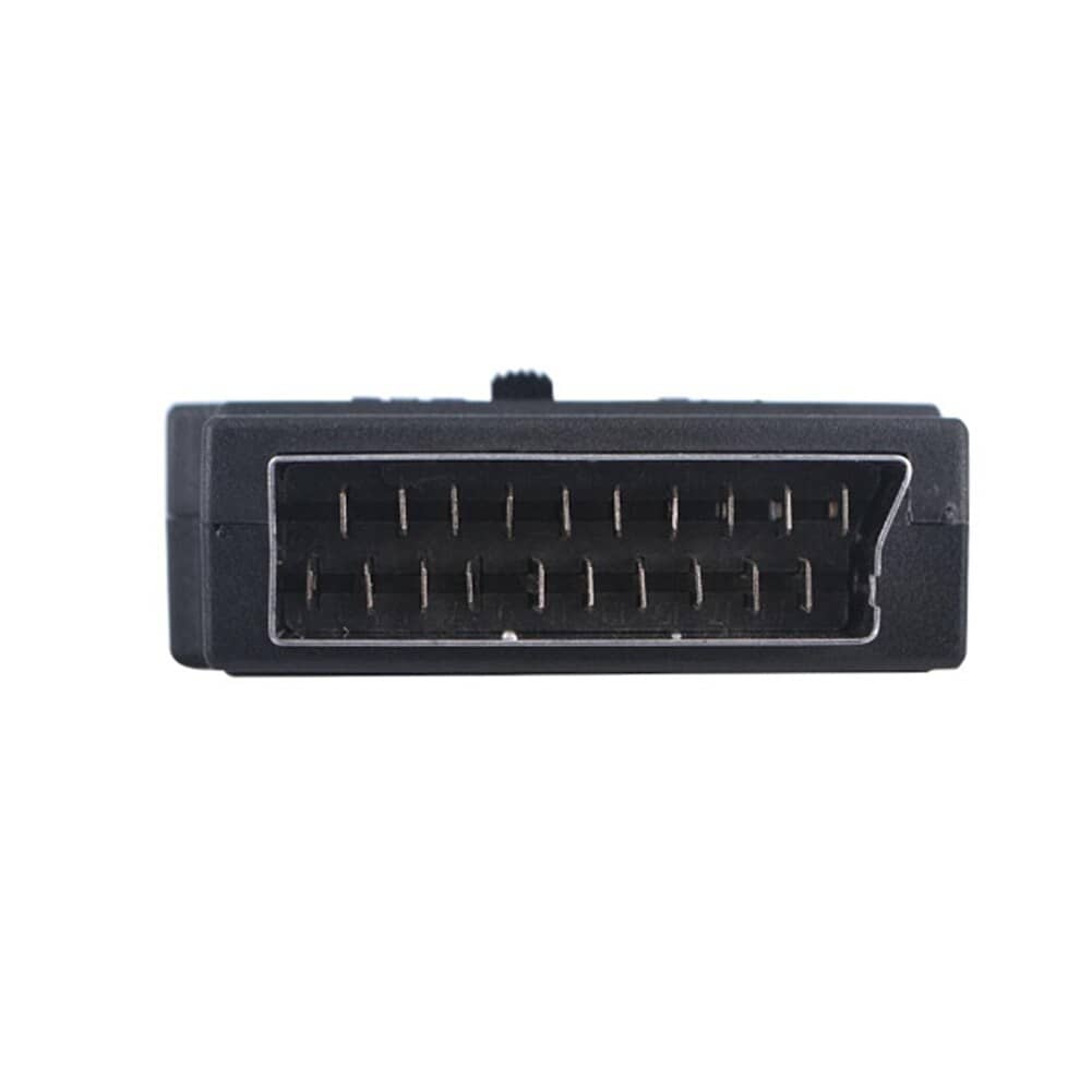 Adaptador SCART AV conmutable  Negro