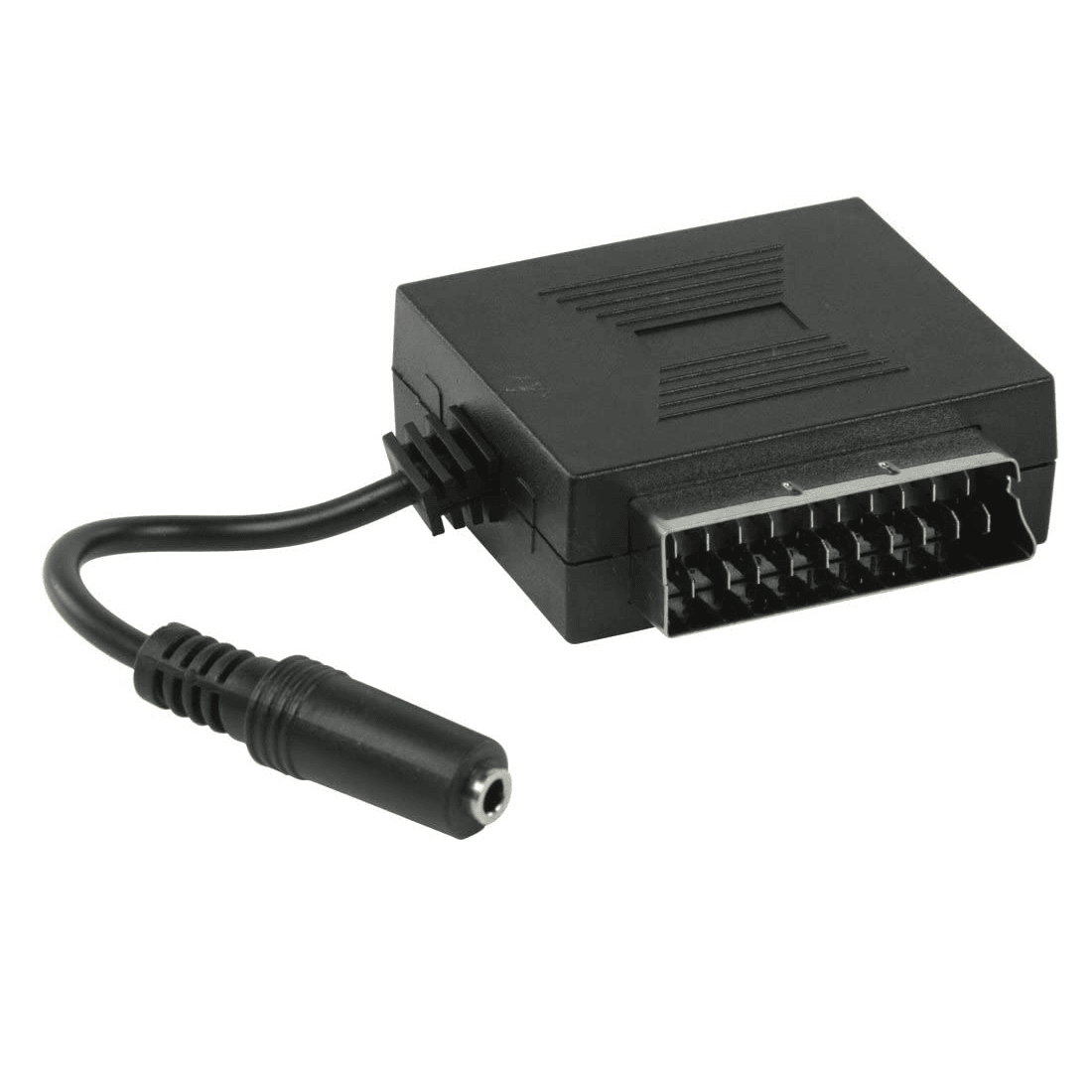 Adaptador SCART con jack audio estereo  Negro