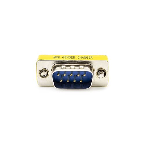 Adaptador serie RS232 DB9 macho-hembra  Gris