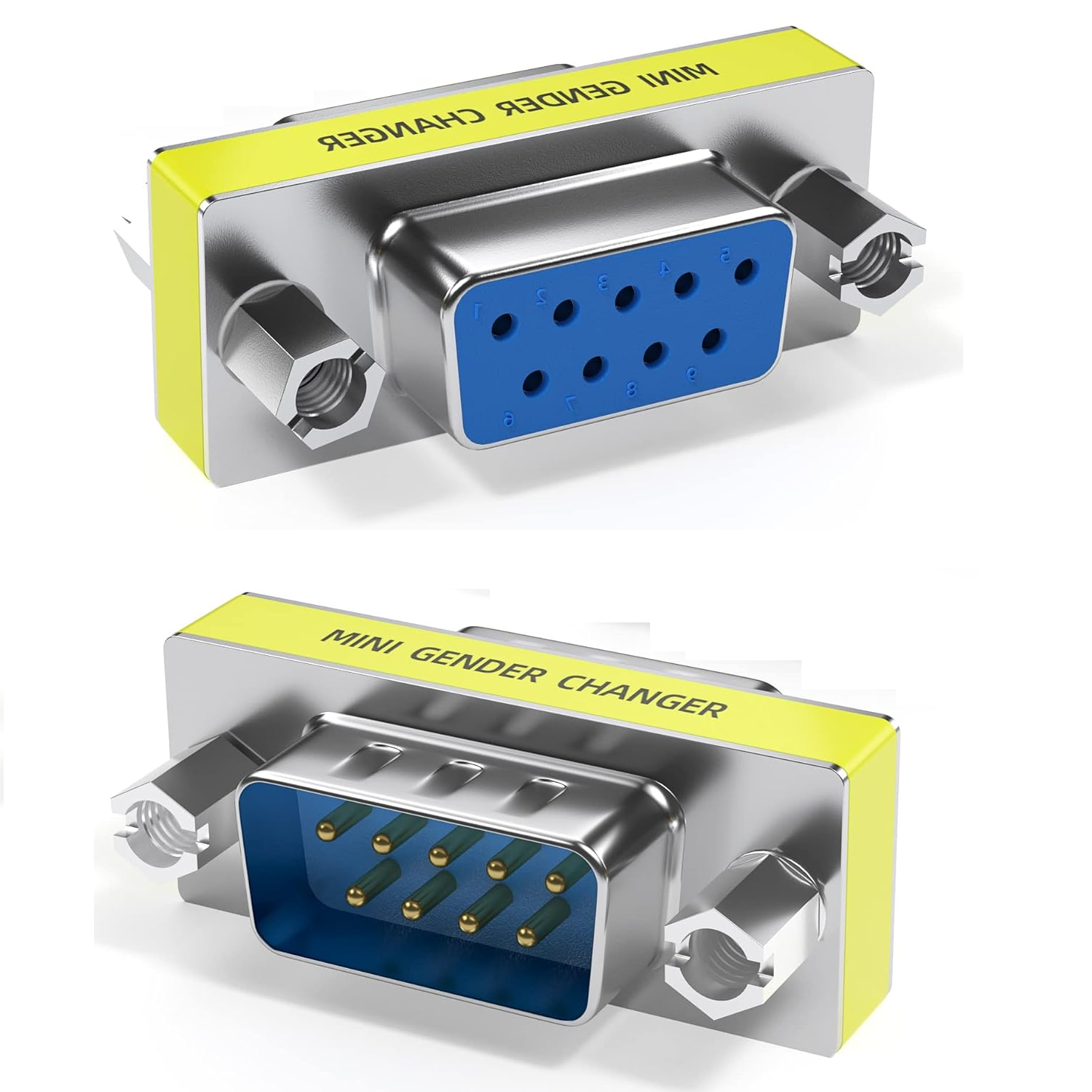 Adaptador serie RS232 DB9 macho-hembra  Gris