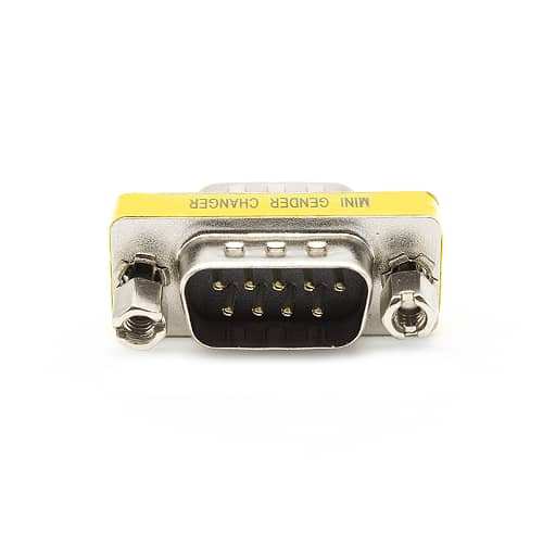 Adaptador serie RS232 DB9 macho-macho  Gris