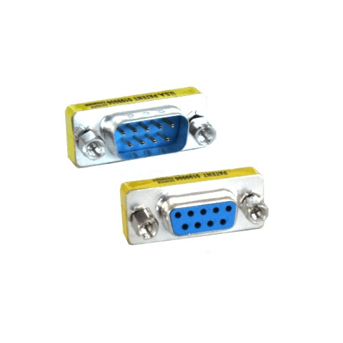 Adaptador serie RS232 DB9 macho-hembra  Gris