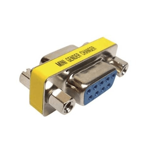 Adaptador serie RS232 DB9 hembra-hembra  Gris