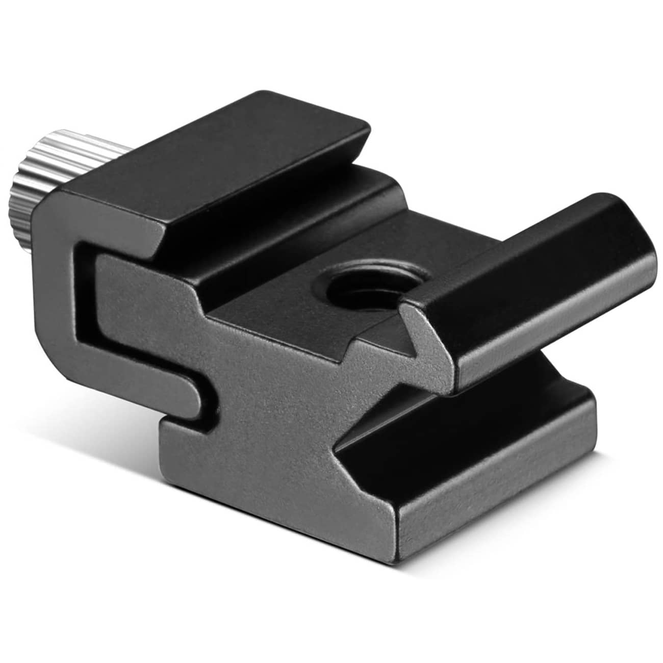 Adaptador soporte zapata flash tornillo tripde 1/4 - 20  Negro