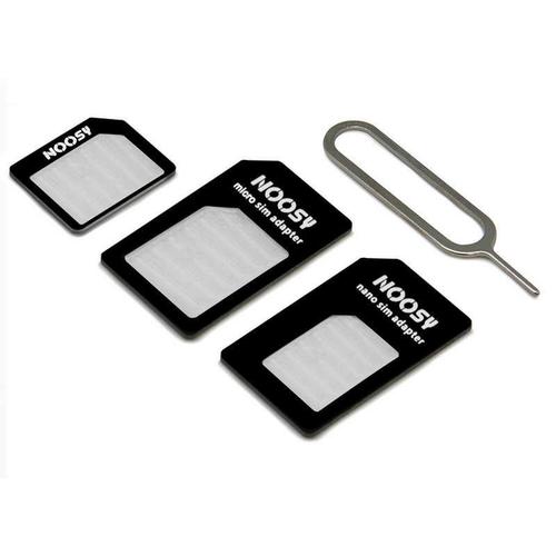 Kit Adaptador Nano-SIM, Micro-SIM, Tarjeta SIM + Pinza de extracción - Spain