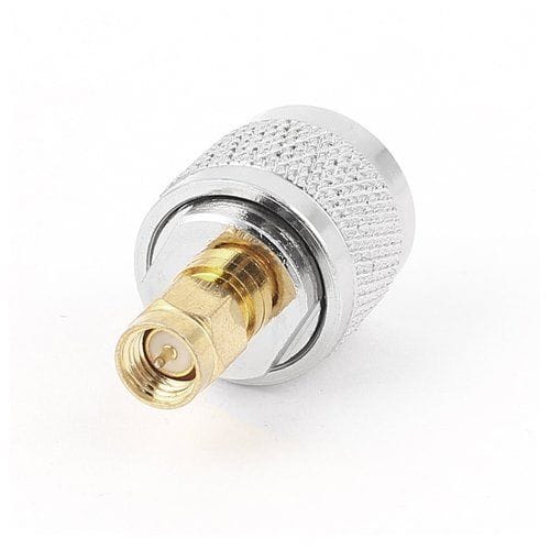 Adaptador tipo N macho - SMA macho  Gris