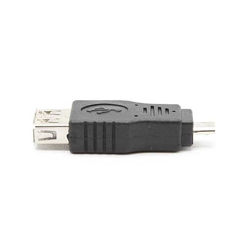 Adaptador USB 2.0 hembra a micro USB tipo B macho  Negro
