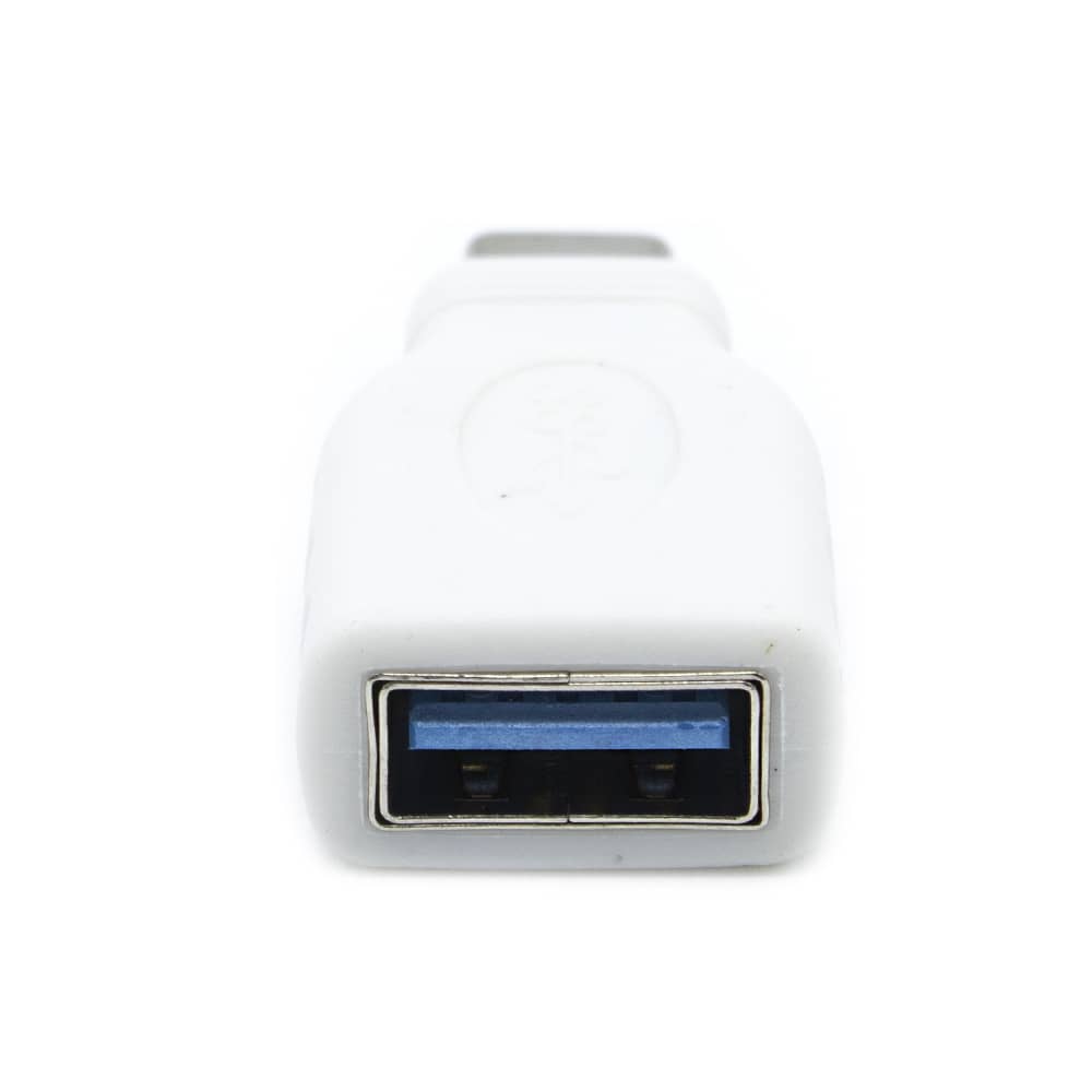 Adaptador USB 3.0 tipo A hembra a USB tipo C macho  Blanco