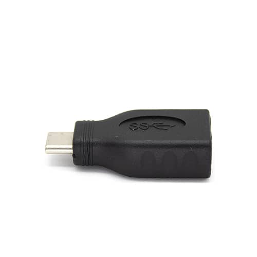 Adaptador USB 3.0 tipo A hembra a USB tipo C macho  Negro
