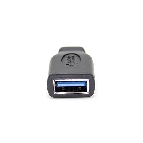 Adaptador USB 3.0 tipo A hembra a USB tipo C macho  Negro