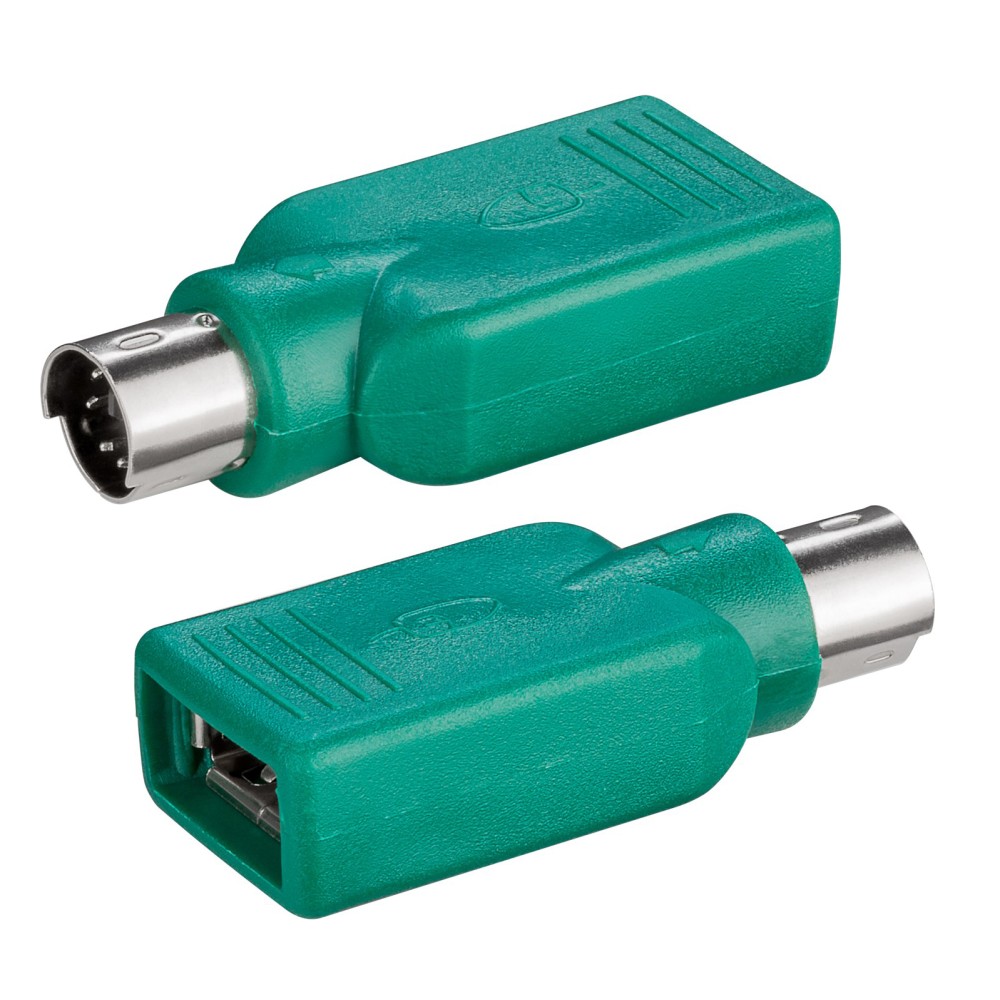 Adaptador USB  a PS2 para raton  Verde