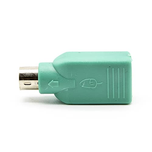 Adaptador USB  a PS2 para raton  Verde