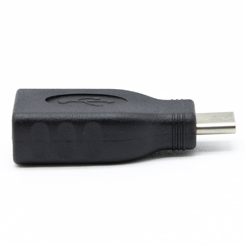 Adaptador USB tipo A hembra a USB tipo C macho  Negro