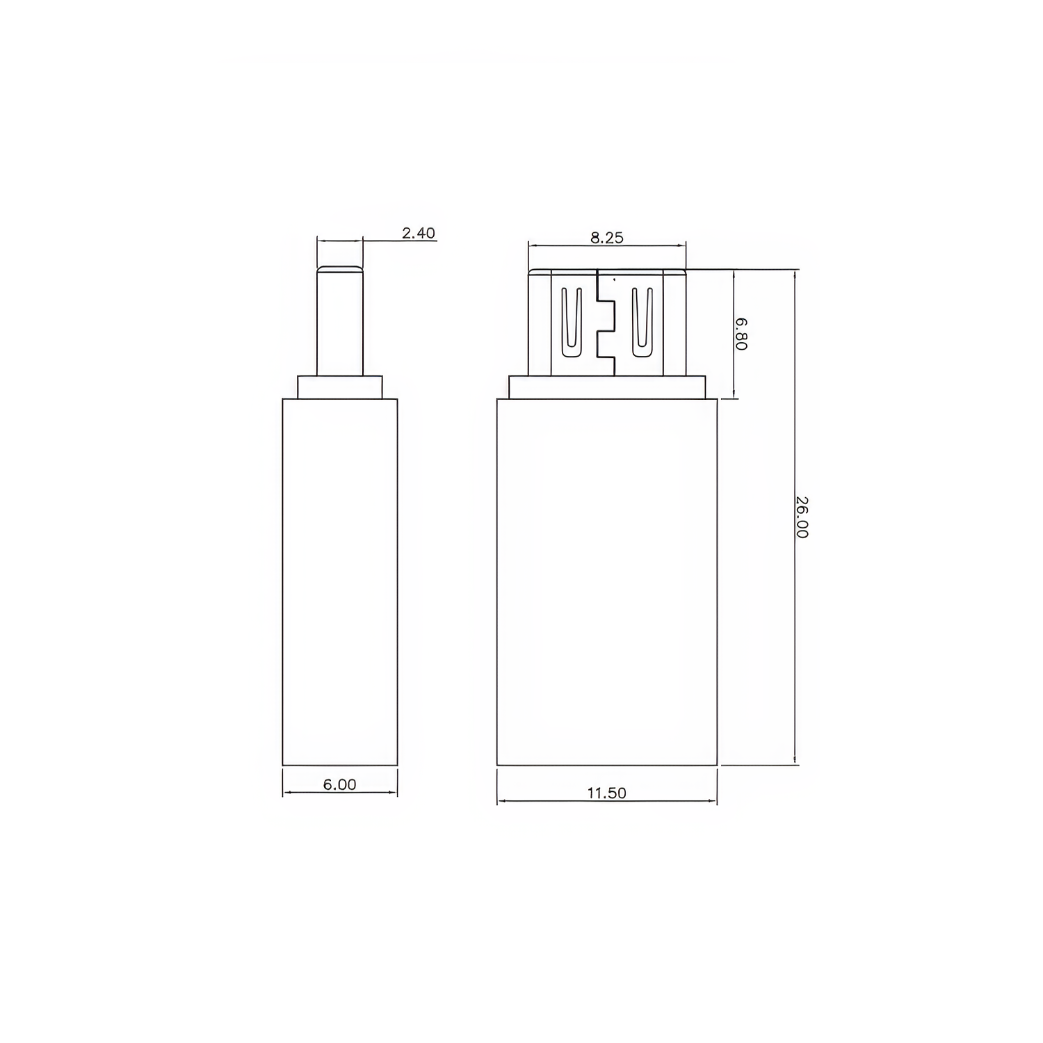 Adaptador USB tipo C 3.1 hembra a Micro USB macho  Gris