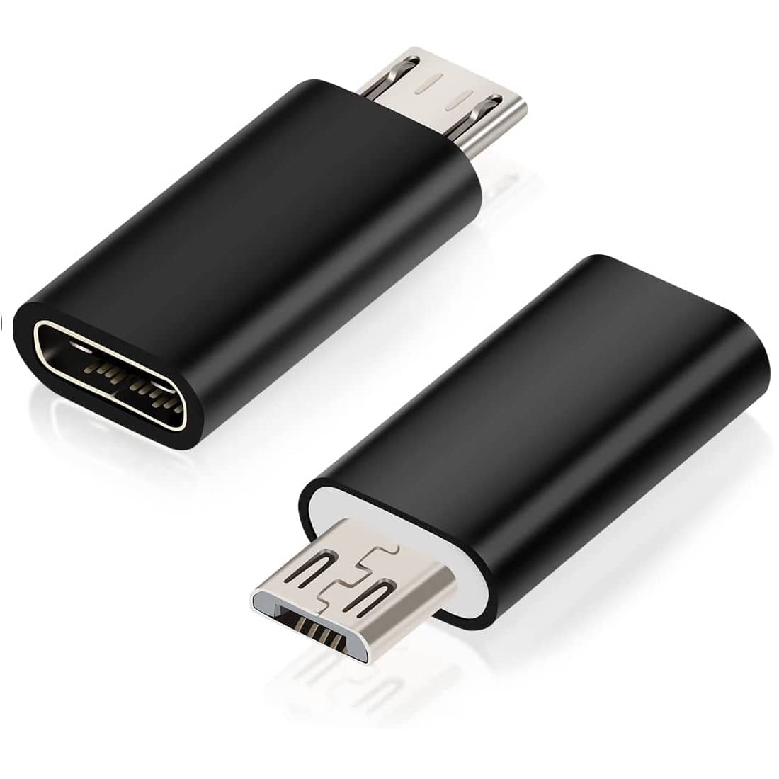 Adaptador USB tipo C 3.1 hembra a Micro USB macho Negro