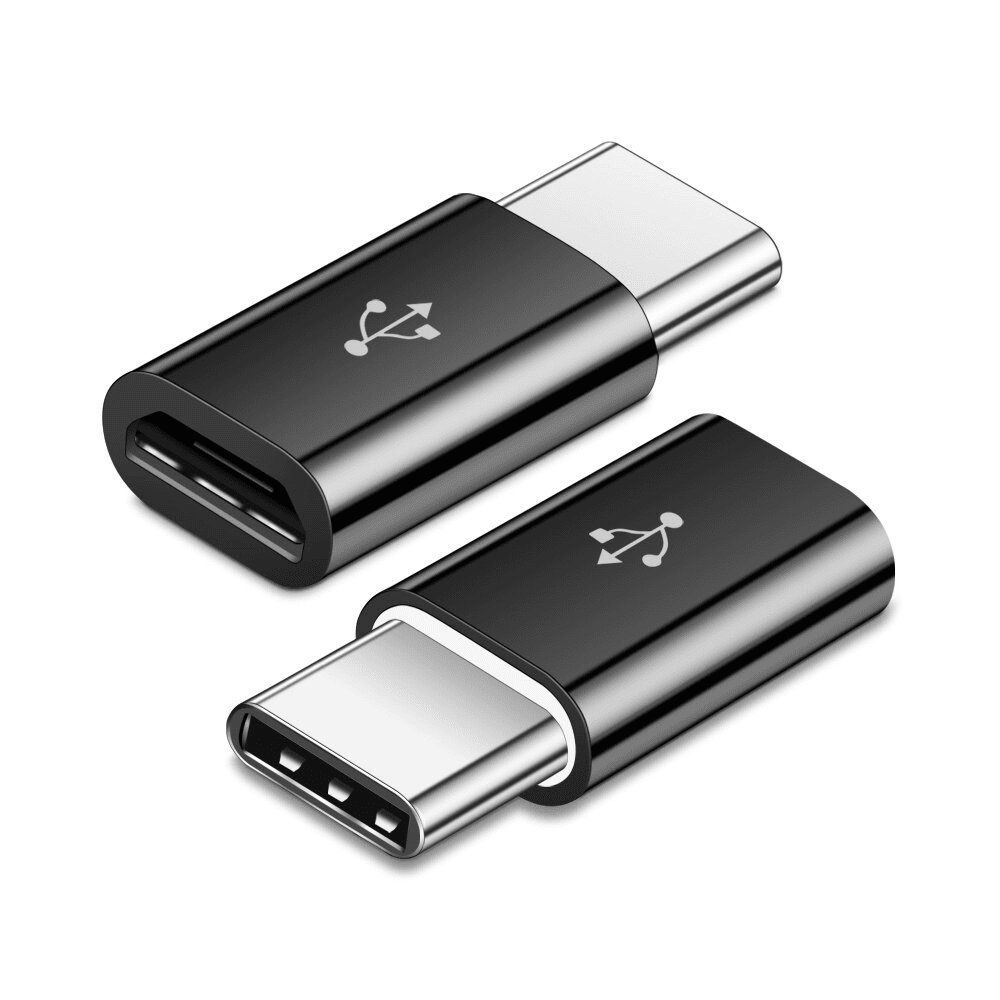 Adaptador USB tipo C 3.1 macho a Micro USB hembra  Negro