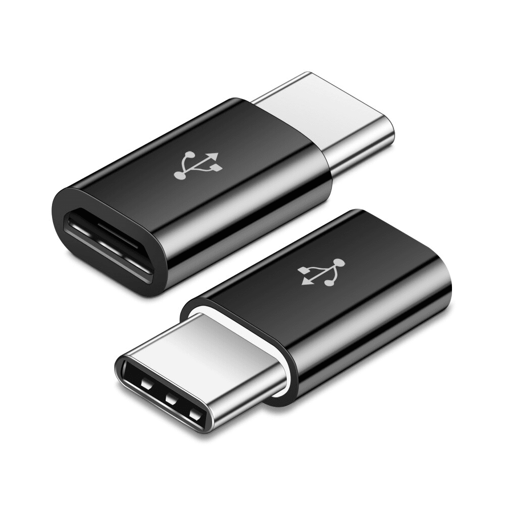 Adaptador USB tipo C 3.1 macho a Micro USB hembra Negro