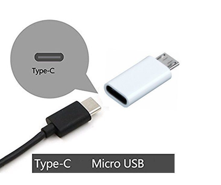 USB 3.1 tipo C hembra a Micro USB macho adaptador convertidor conector USB-C