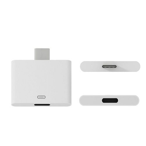 Adaptador USB tipo C 3.1 macho a Lightning hembra Blanco