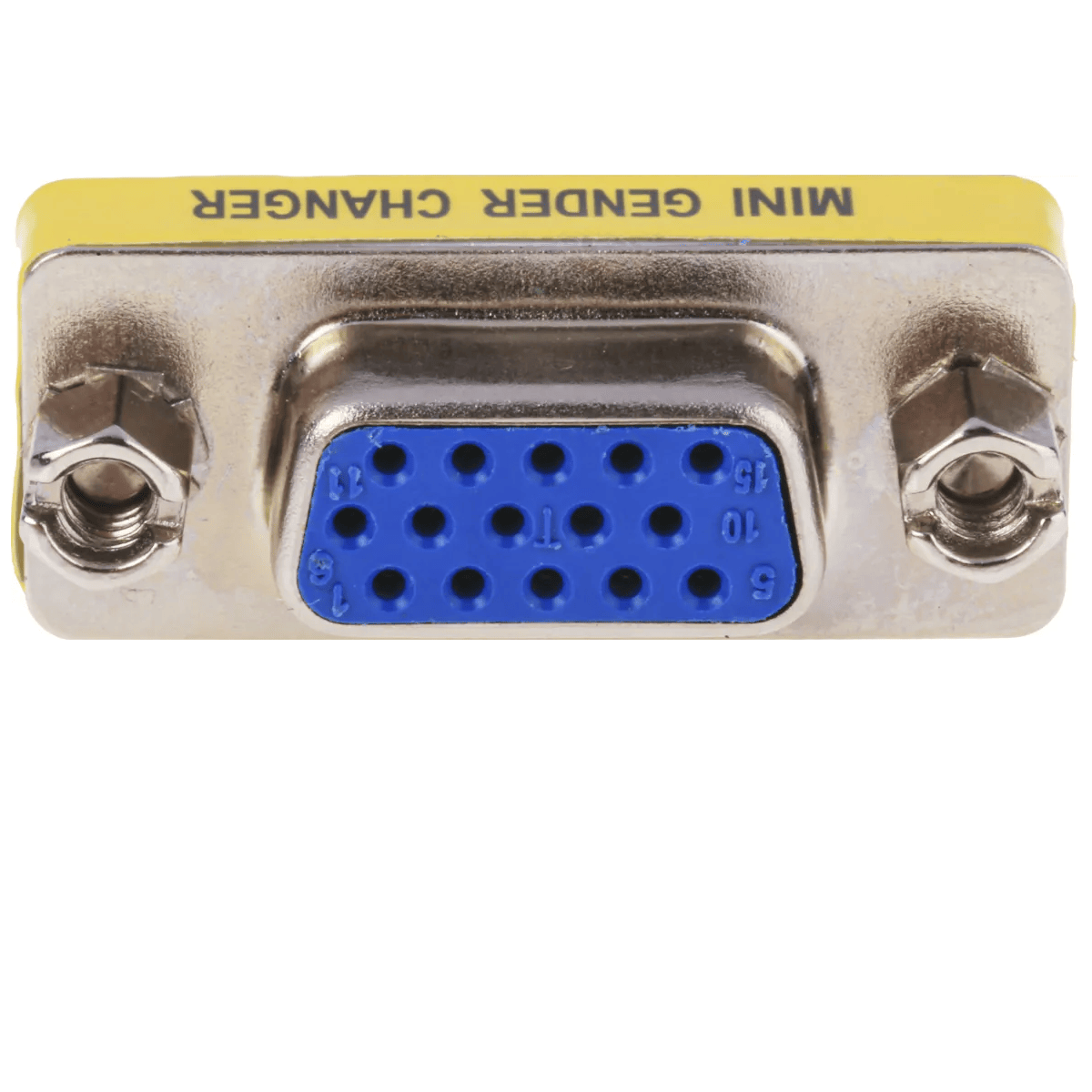 Adaptador VGA 15 pines hembra - hembra  Gris