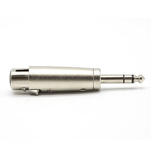 Adaptador XLR  3 Pin hembra - Jack 6.35 macho  Gris