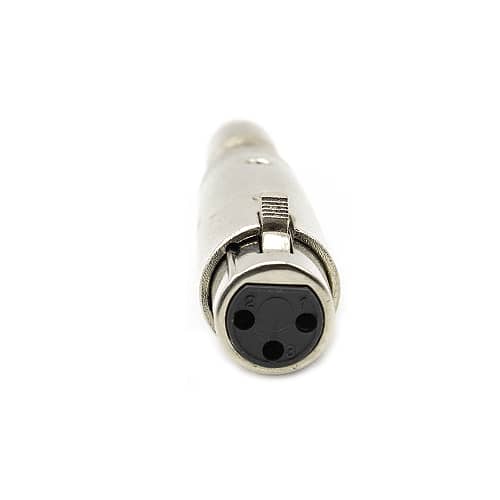 Adaptador XLR hembra a jack 6.35 hembra mono  Gris