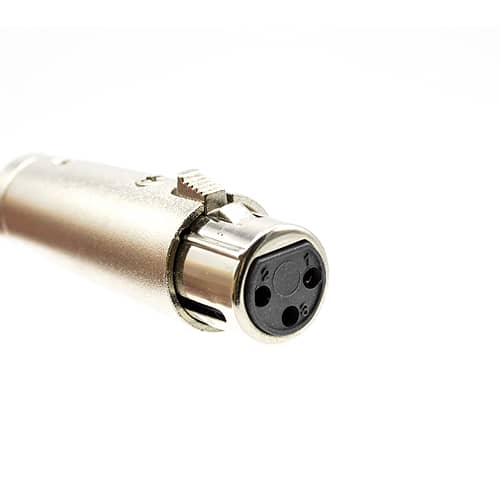 Adaptador XLR mono 3 pin hembra a jack 6.35 macho  Gris