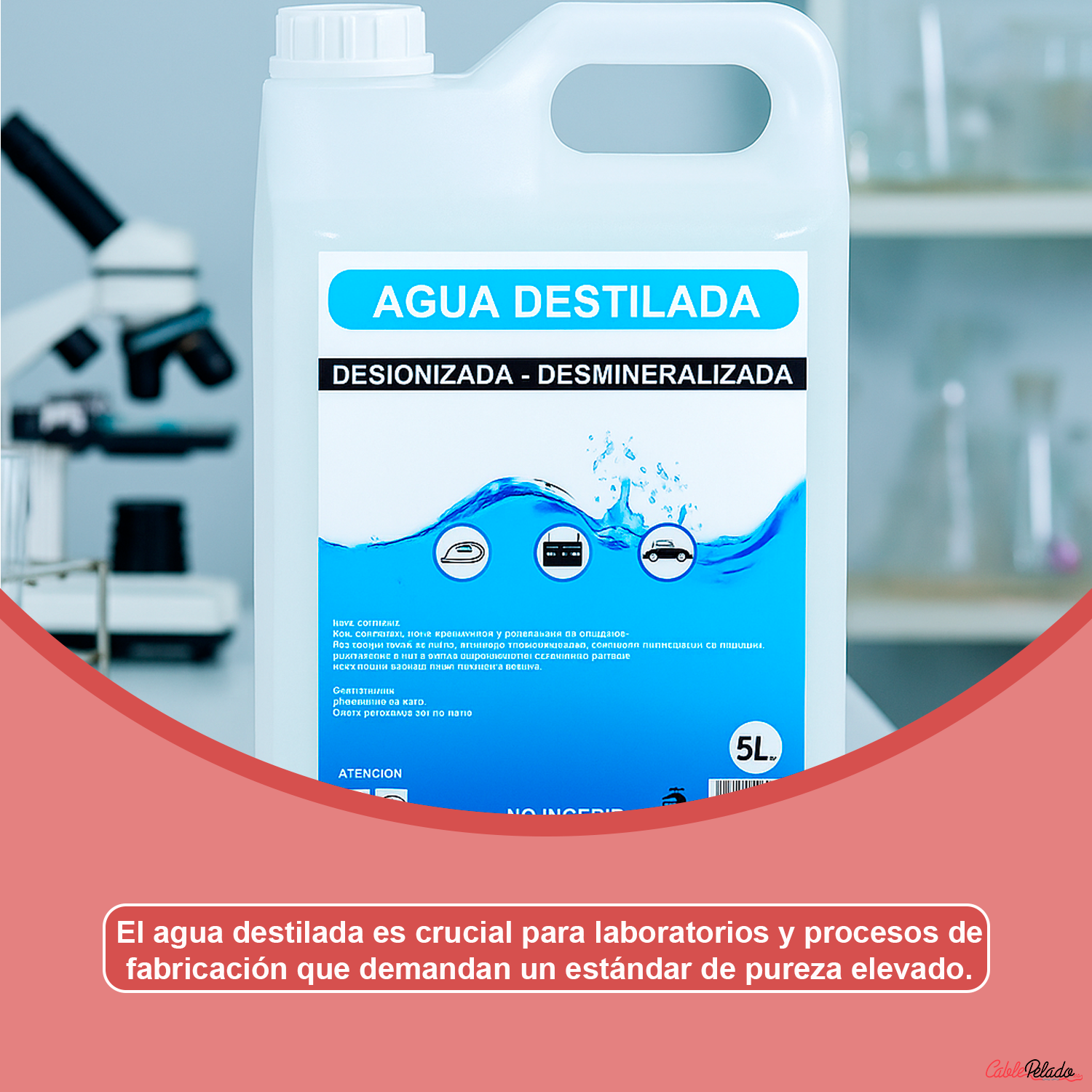 Agua Destilada 5 Litros