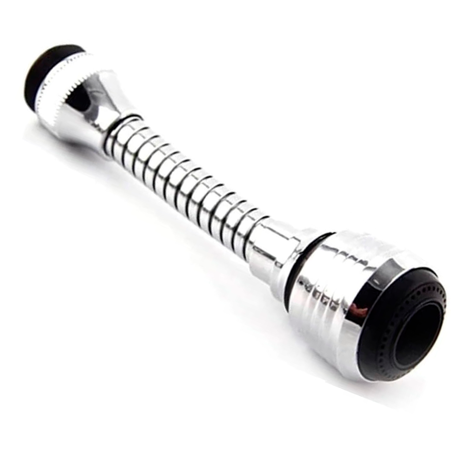 Alargador Aireador Para Grifo Cocina Flexible  Plateado