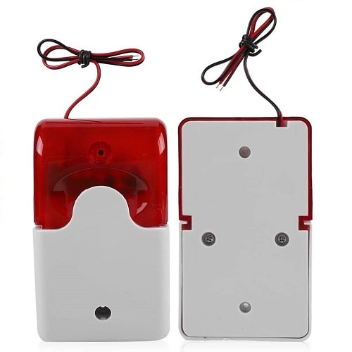 Alarma de sonido y luz Estroboscópica intermitente 220V
