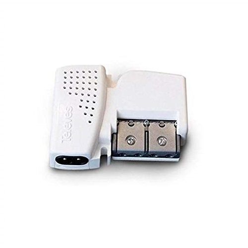 Amplificador de vivienda UHF con 2 salidas Blanco  Blanco